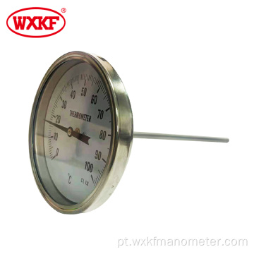 0-100 graus termômetro bimetálico medidores